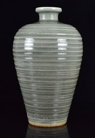 Chinese Longquan Celadon Vase, Yuan Dynasty