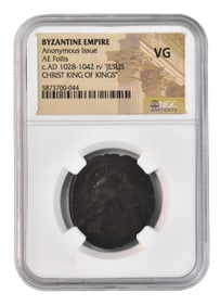 AD 1028-1042 Byzantine Empire Bronze Coin