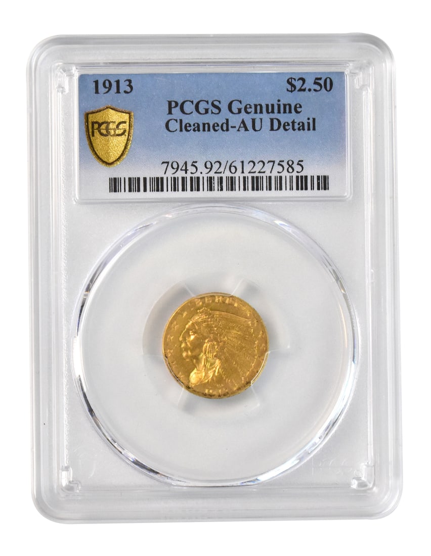 1913 USA 2.5 Dollar Gold Coin (1 of 5)