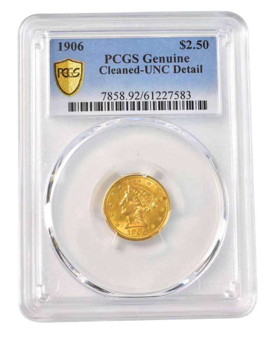 1906 USA 2.5 Dollar Gold Coin (1 of 5)