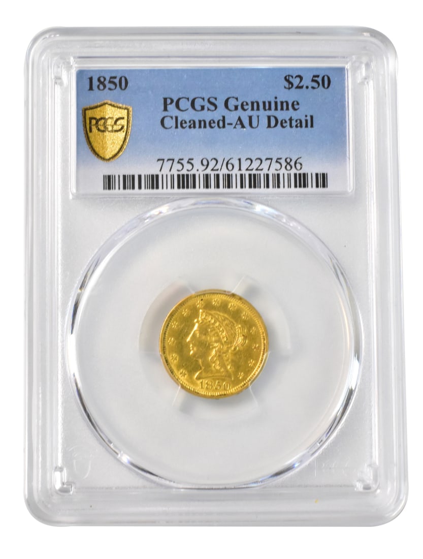 1850 USA 2.5 Dollar Gold Coin (1 of 5)
