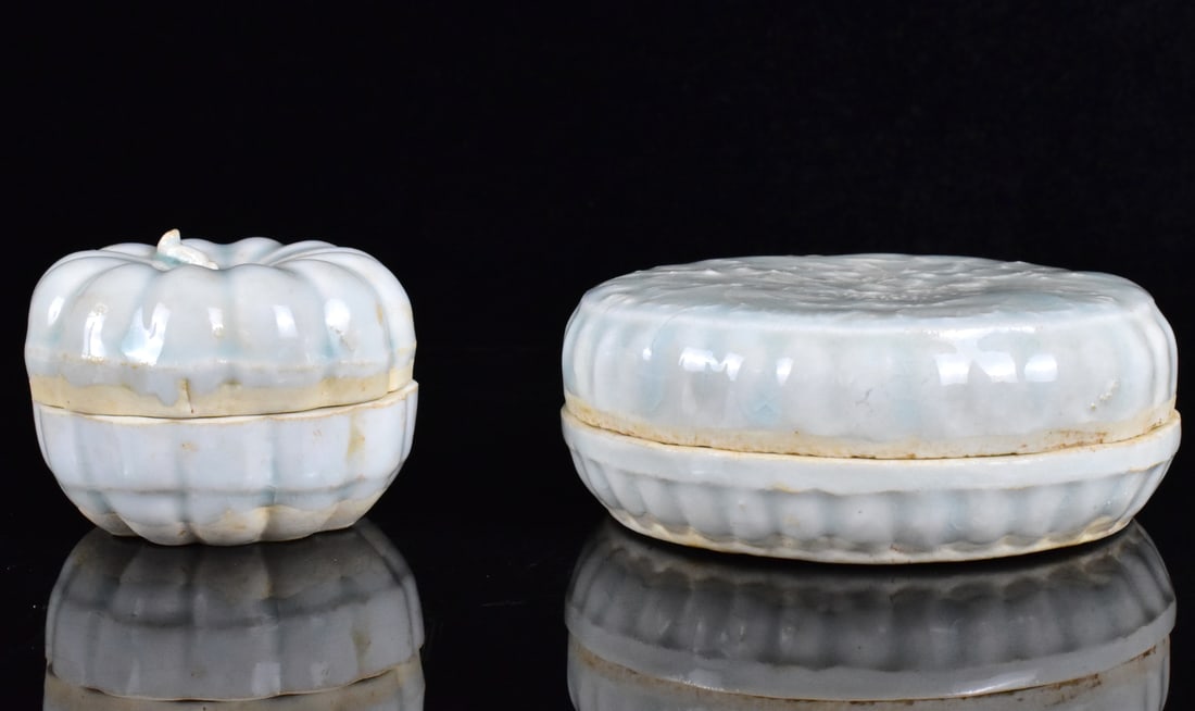 2 Chinese Qingbai Glazed Covered Box,Yuan Dynasty (1 of 13)
