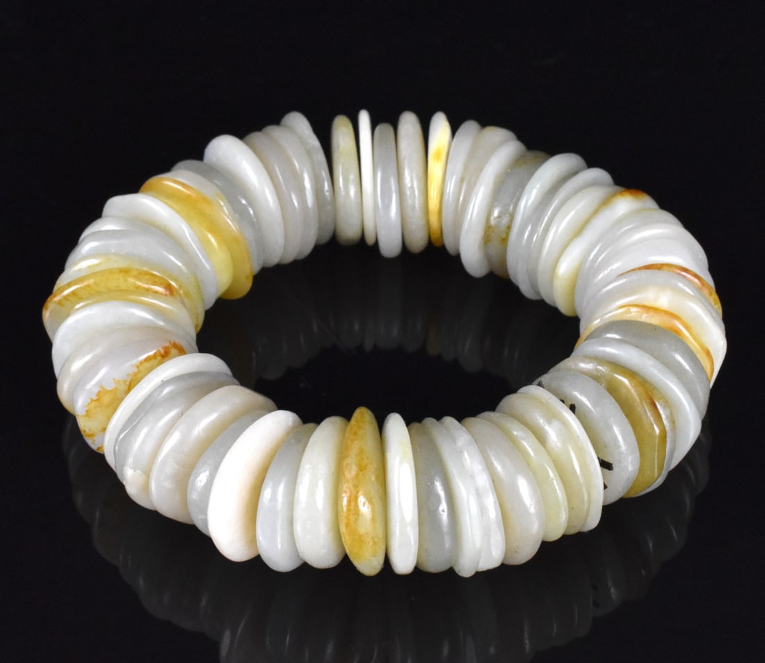 Chinese Jade Carved Bracelet (1 of 7)