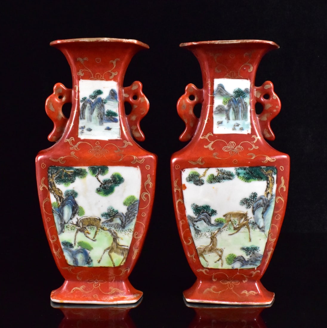 Pair of Chinese Famille Rose Wall Sconces, 18th C. (1 of 12)