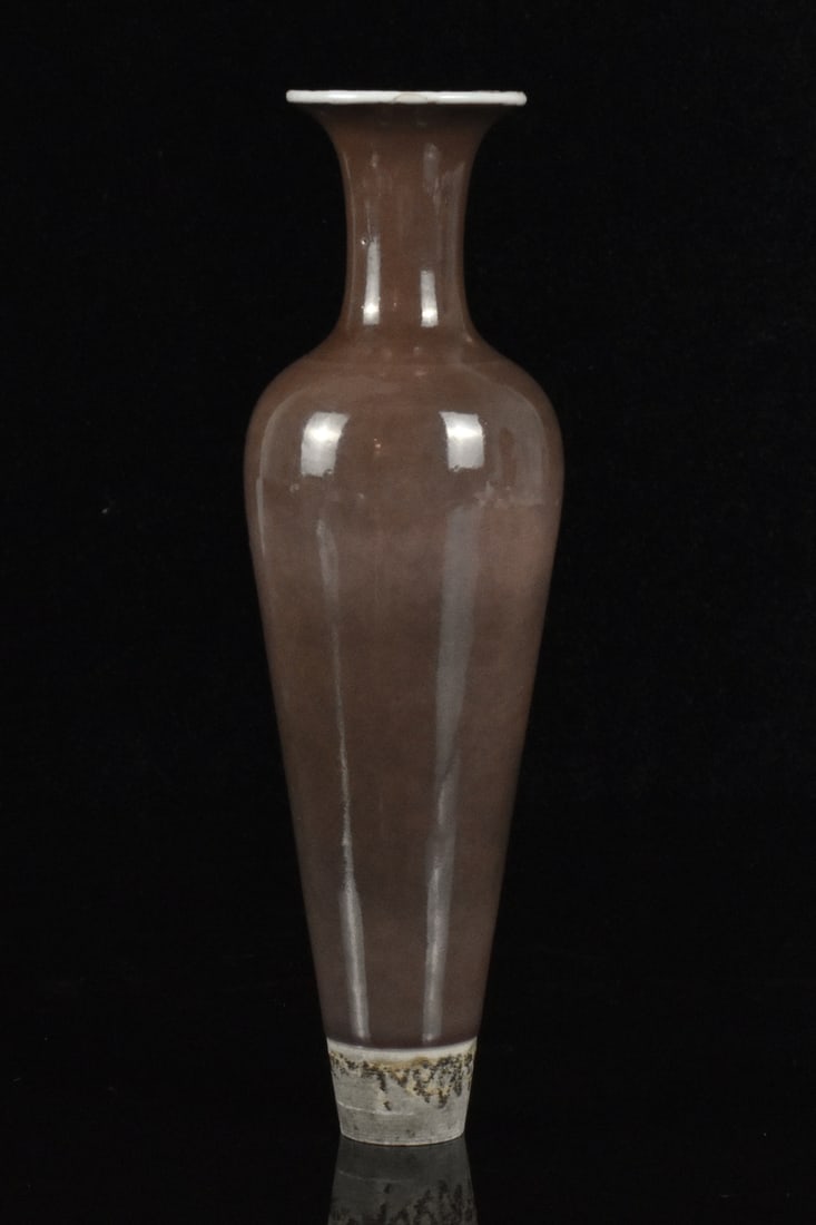 Chinese Peach Blossom Glazed Vase, 19th C. (1 of 10)