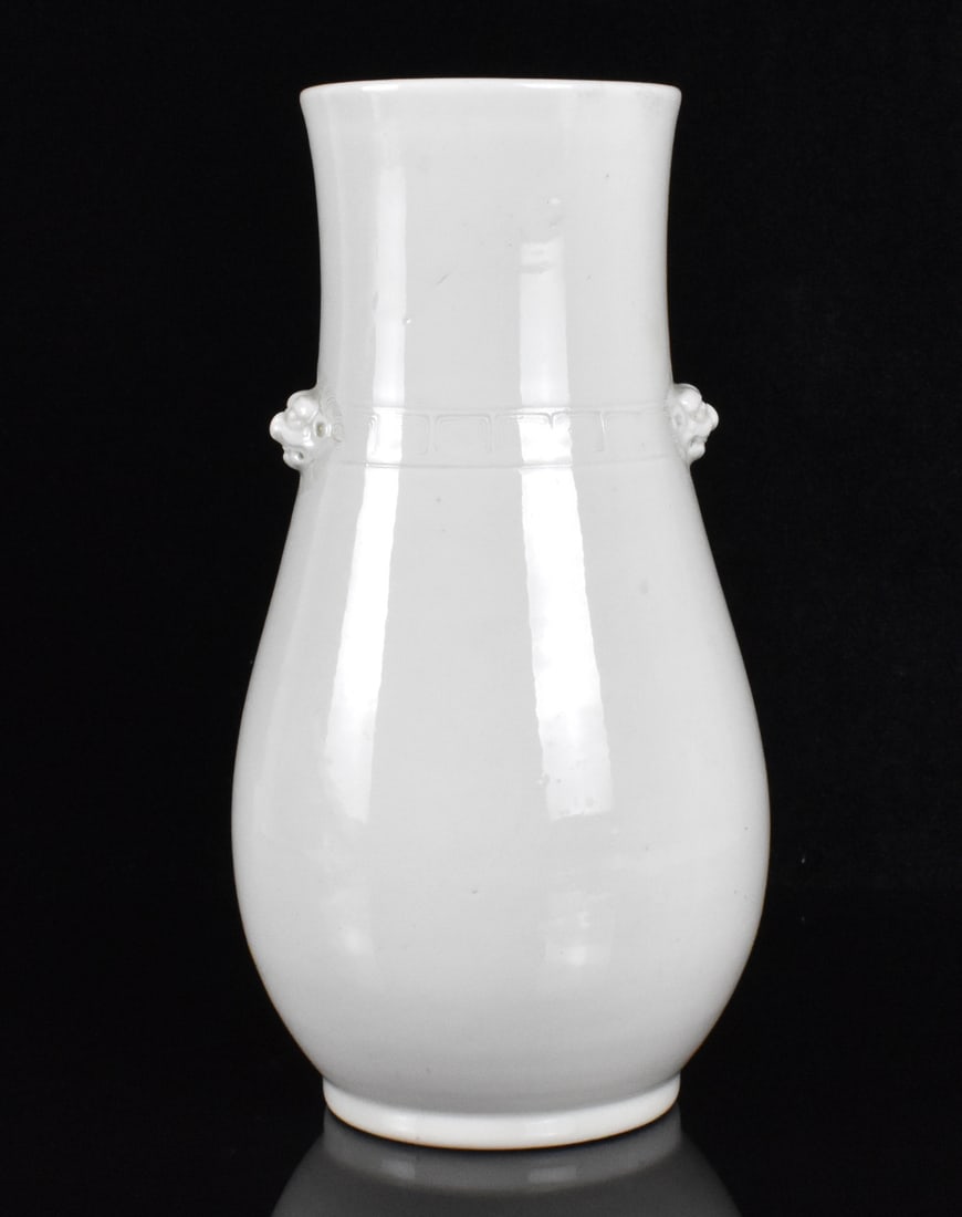 Chinese Blanc De Chine Porcelain Vase,19th C. (1 of 12)