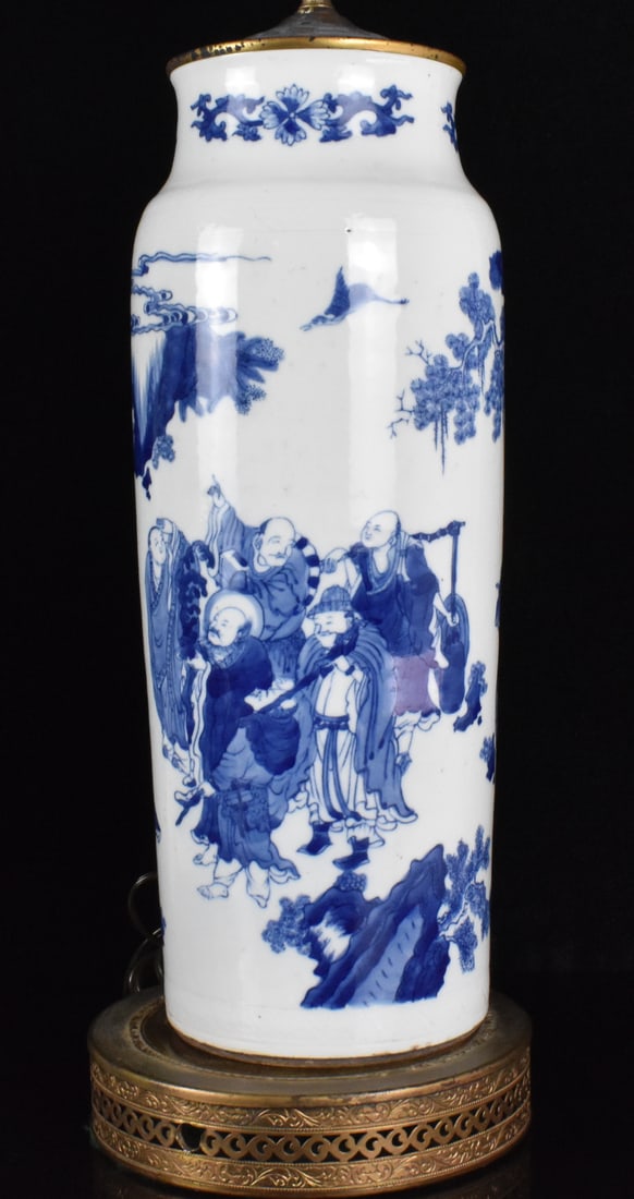 Chinese Blue & White Sleeve Vase,Transitional Pe. (1 of 11)