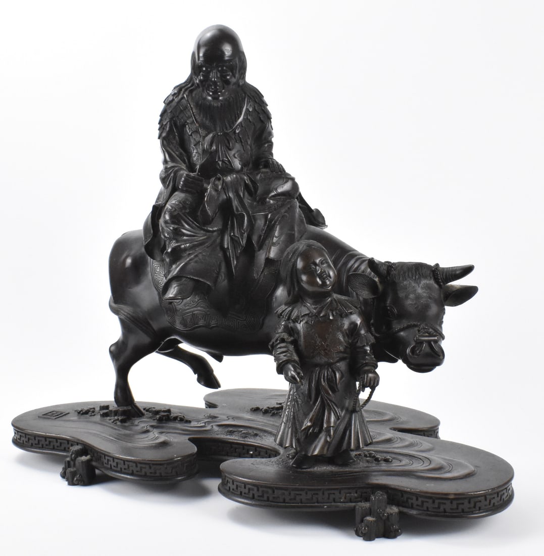 Large Japanese Bronze Cast Figures, Meiji Period (1 of 17)