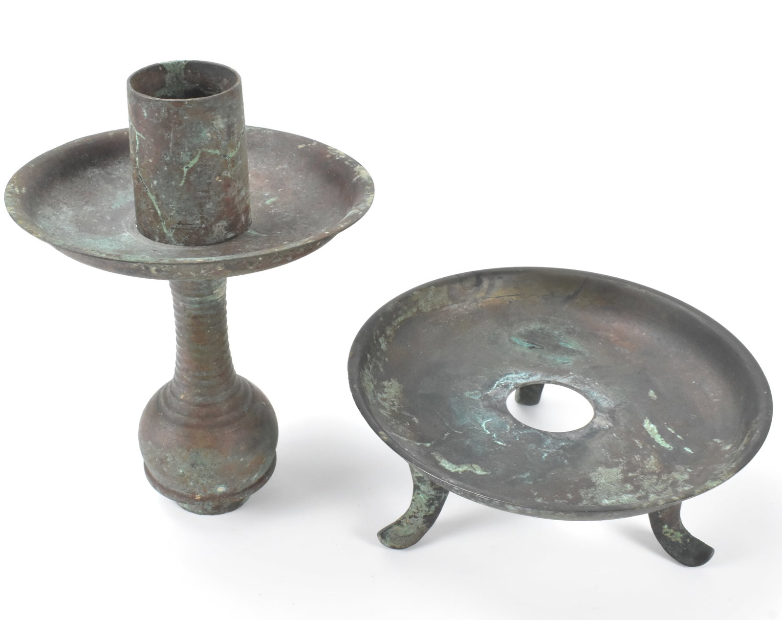 Chinese Bronze Candle Holder, Han Dynasty - 8