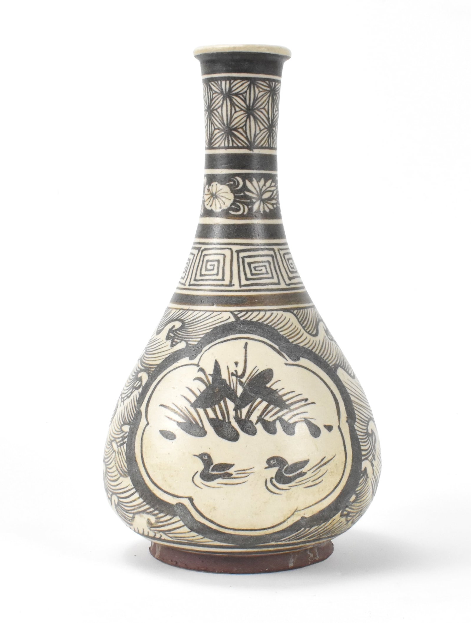 Chinese Jizhou Ware "Mandarine Duck" Vase, Yuan D. (1 of 12)