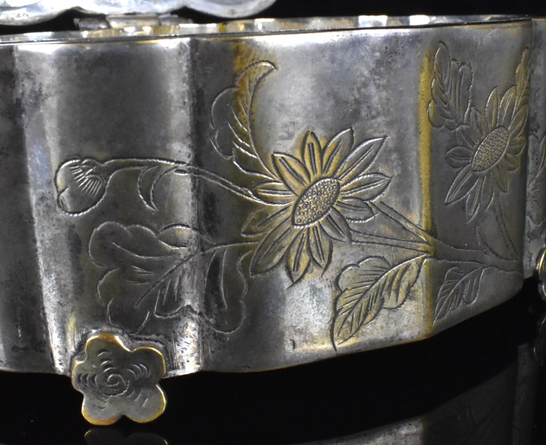 Chinese Box w/ Jade Carved Plaque, 18th C. - 6