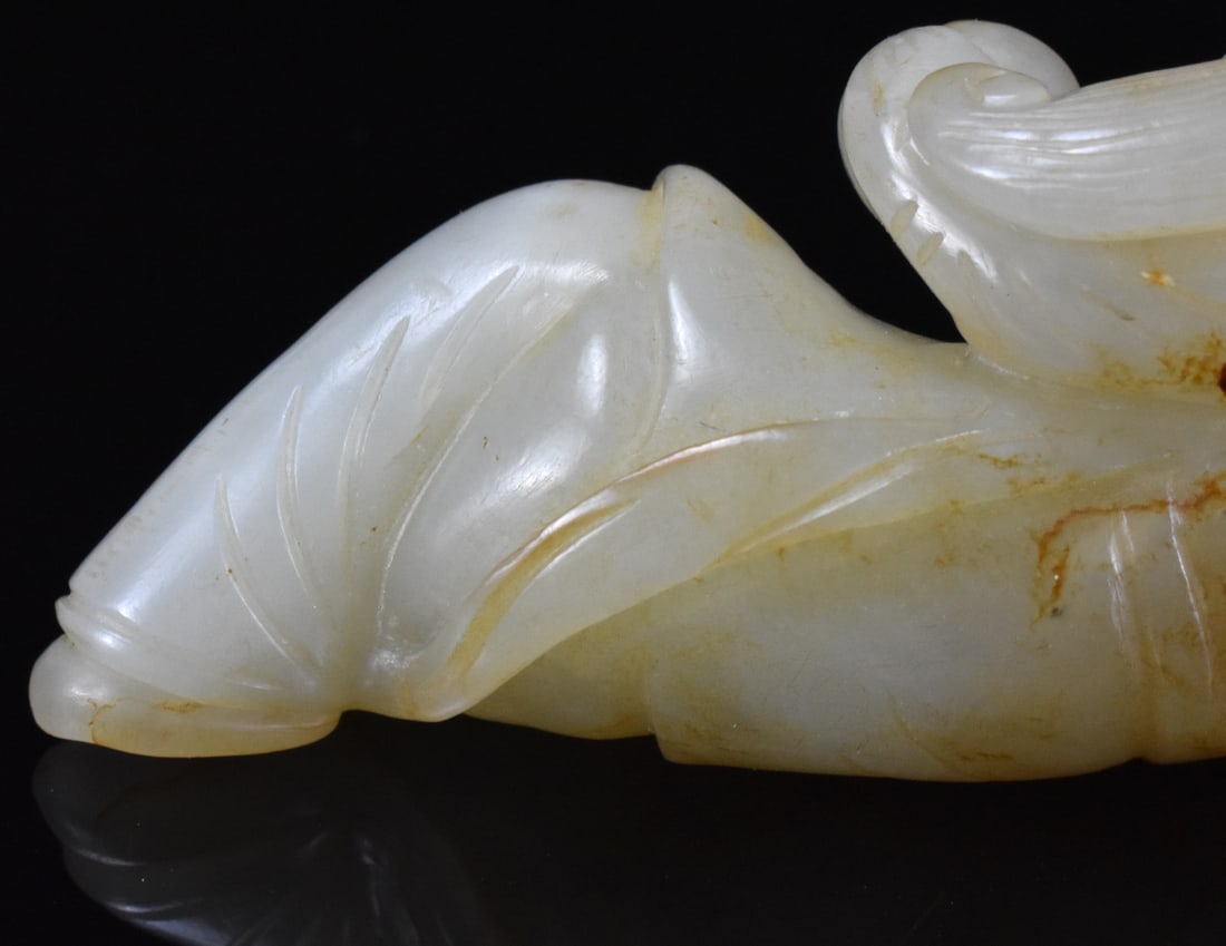 Chinese Jade Carved Flying Deity, 18/19th C. - 8