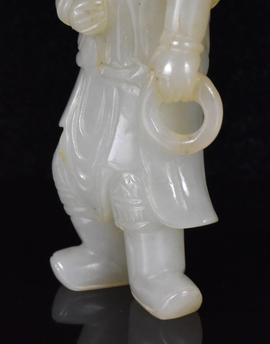 Chinese Jade Carved Warrior Figure, Qing Dynasty - 10