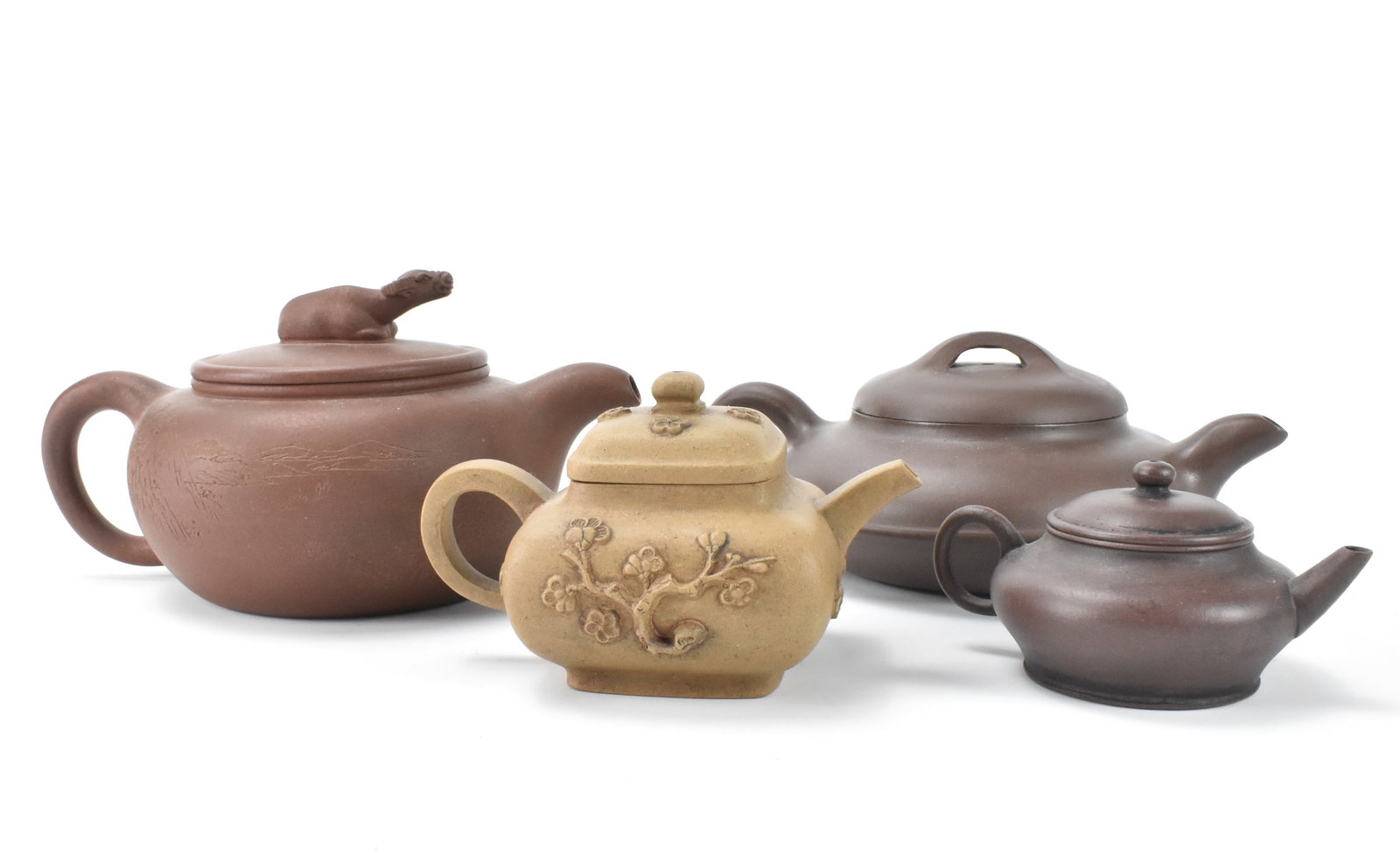 Group of 4 Chinese Zisha Teapot, ROC Period (1 of 18)