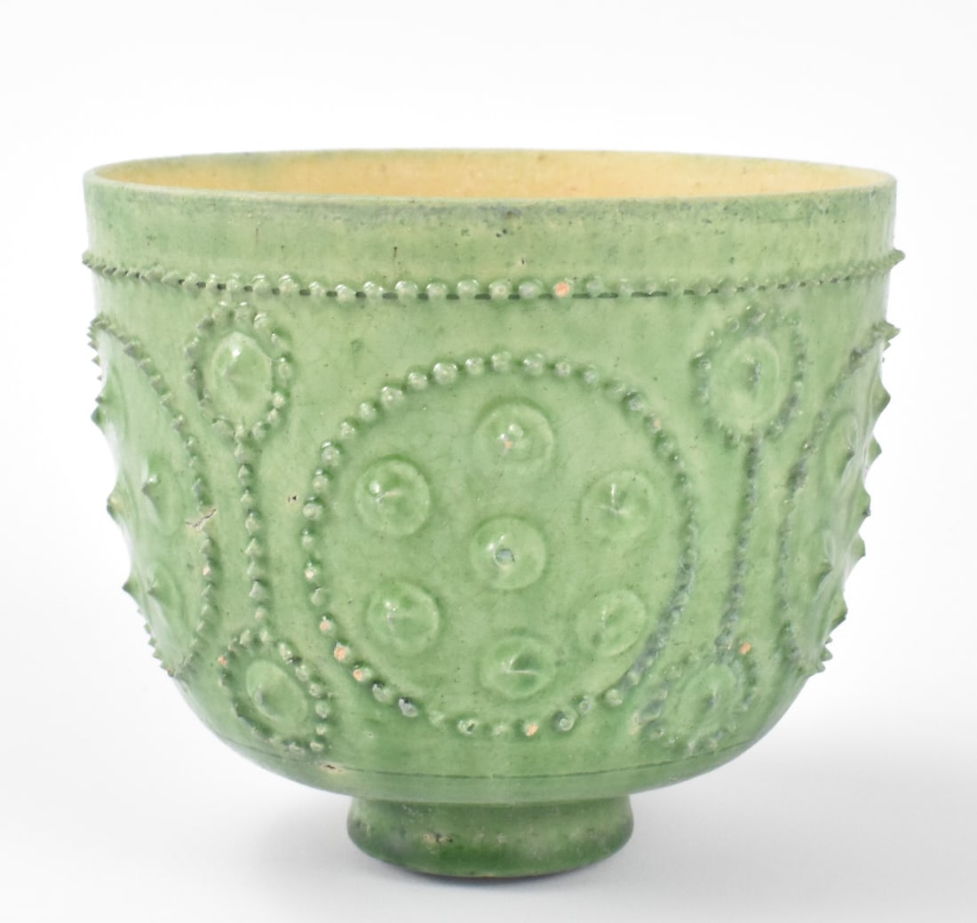Chinese Sancai Glazed Lotus Cup, Tang Dynasty (1 of 10)