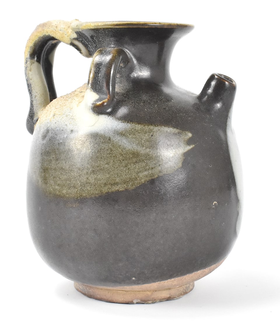 Chinese Black Purple Splash Ewer,Tang Dynasty (1 of 12)