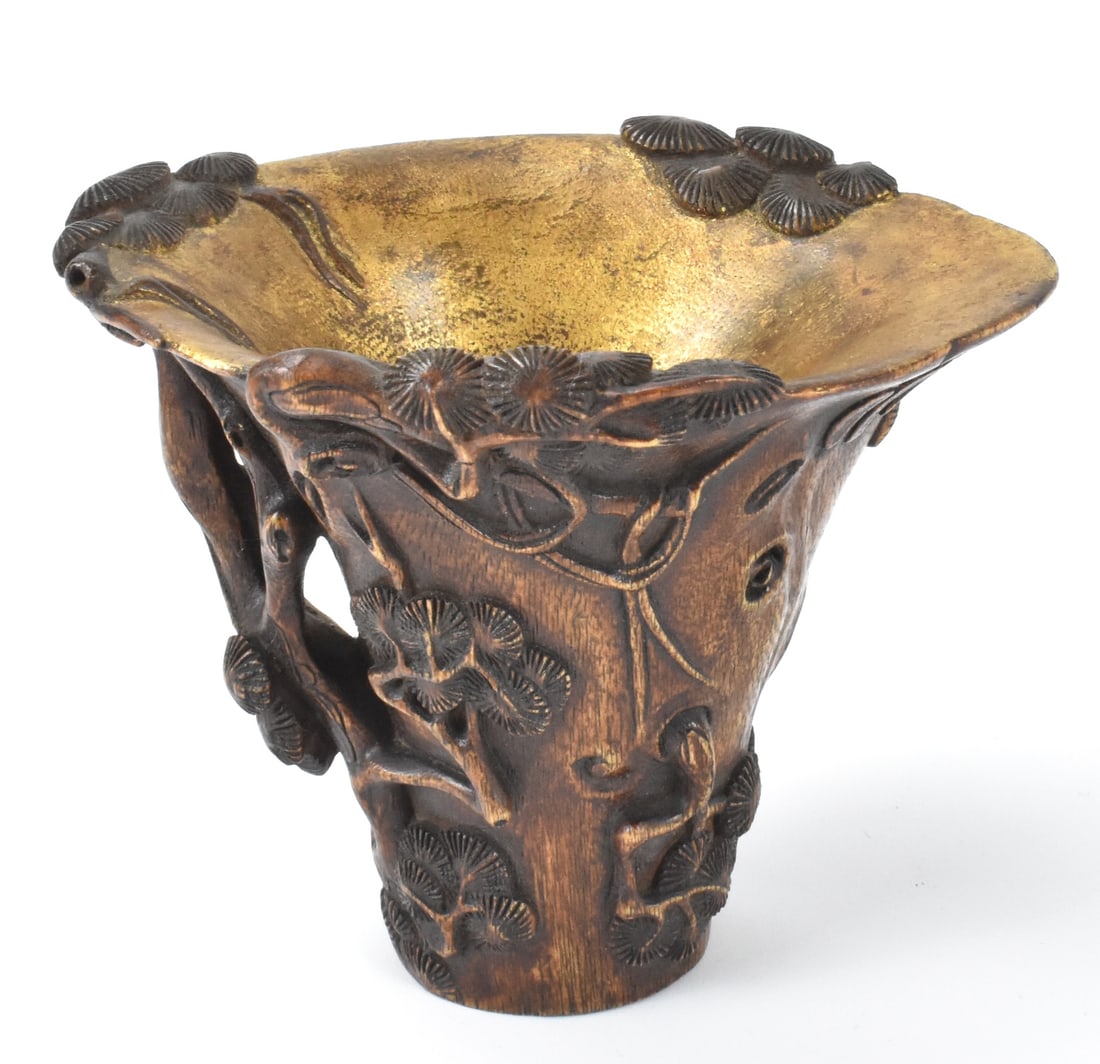 Chinese Chenxiang Wood Carved Libation Cup,Qing D. (1 of 11)