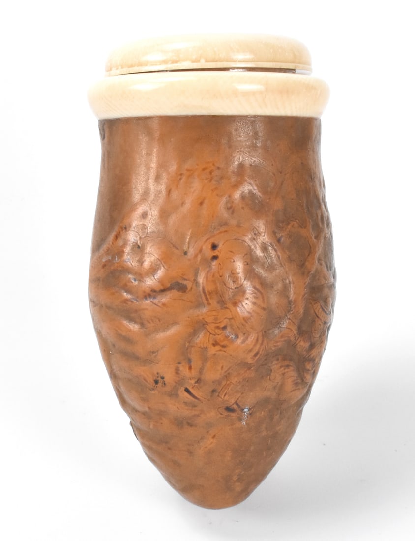 Chinese Gourd Carved Cricket Cage, Qing Dynasty (1 of 10)