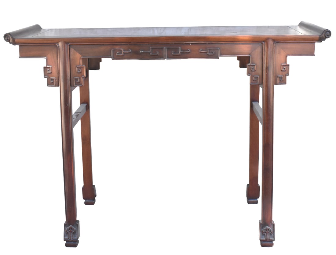 Chinese Burl Wood Scholar Table,19th C. (1 of 10)