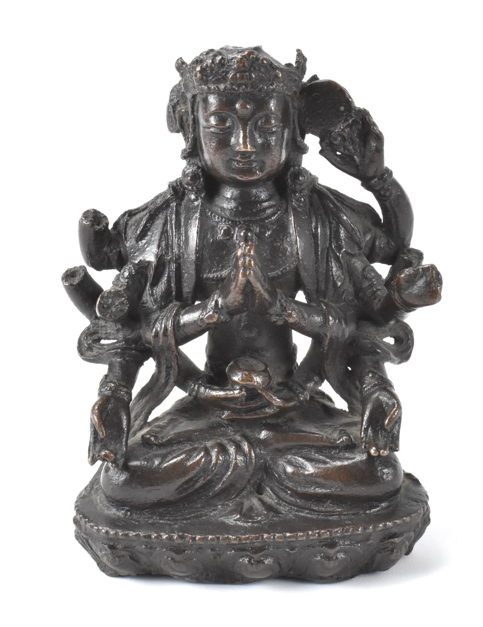 Chinese Bronze Cast Guanyin Figure. Ming Dynasty (1 of 11)