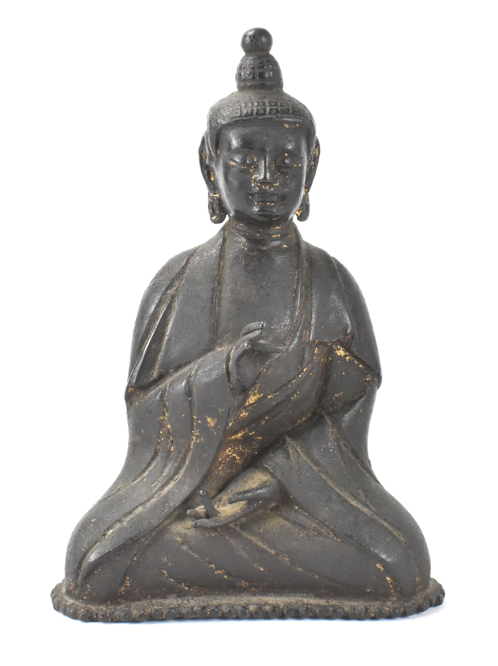 Chinese Gilt Lacquered Bronze Buddha, Ming Dynasty (1 of 13)