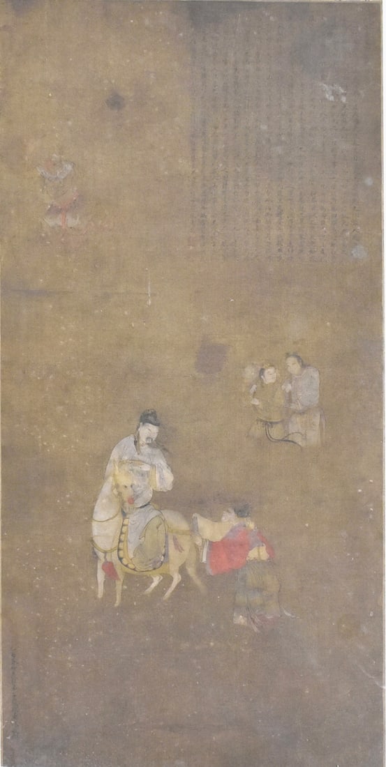 Chinese Painting on Silk with Figures,Ming Dynasty (1 of 8)