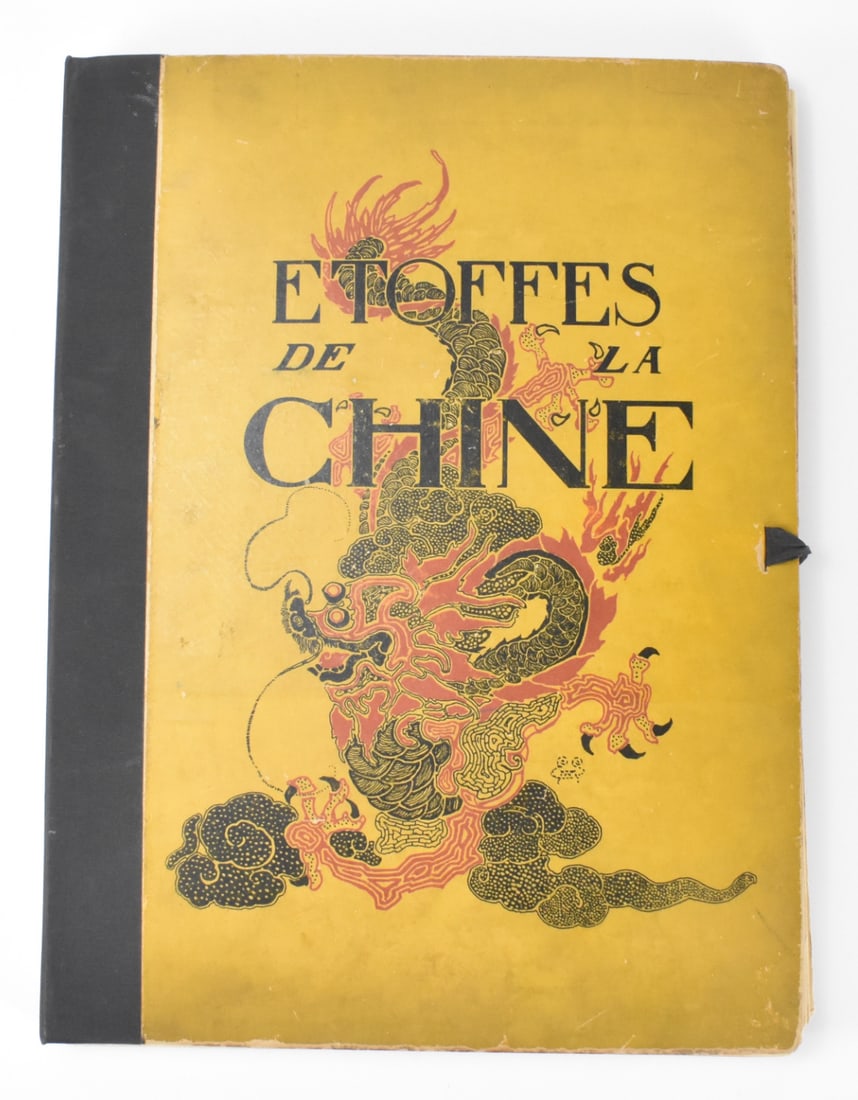 Album, 52 Plates, Paris: Etoffes De La Chine ,"Fabrics from China" 52 plates, some colored,Paris, preface and introduction by M.H.D'Andrenne de Tizac, curator of the Cernuschi Museum, Decorative arts bookshops. A.Calavas.Publ