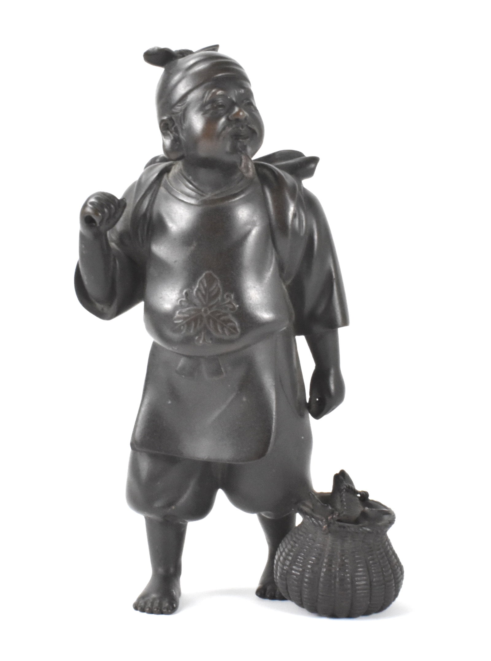 Japanese Bronze Cast Fisherman, Meiji Period (1 of 13)