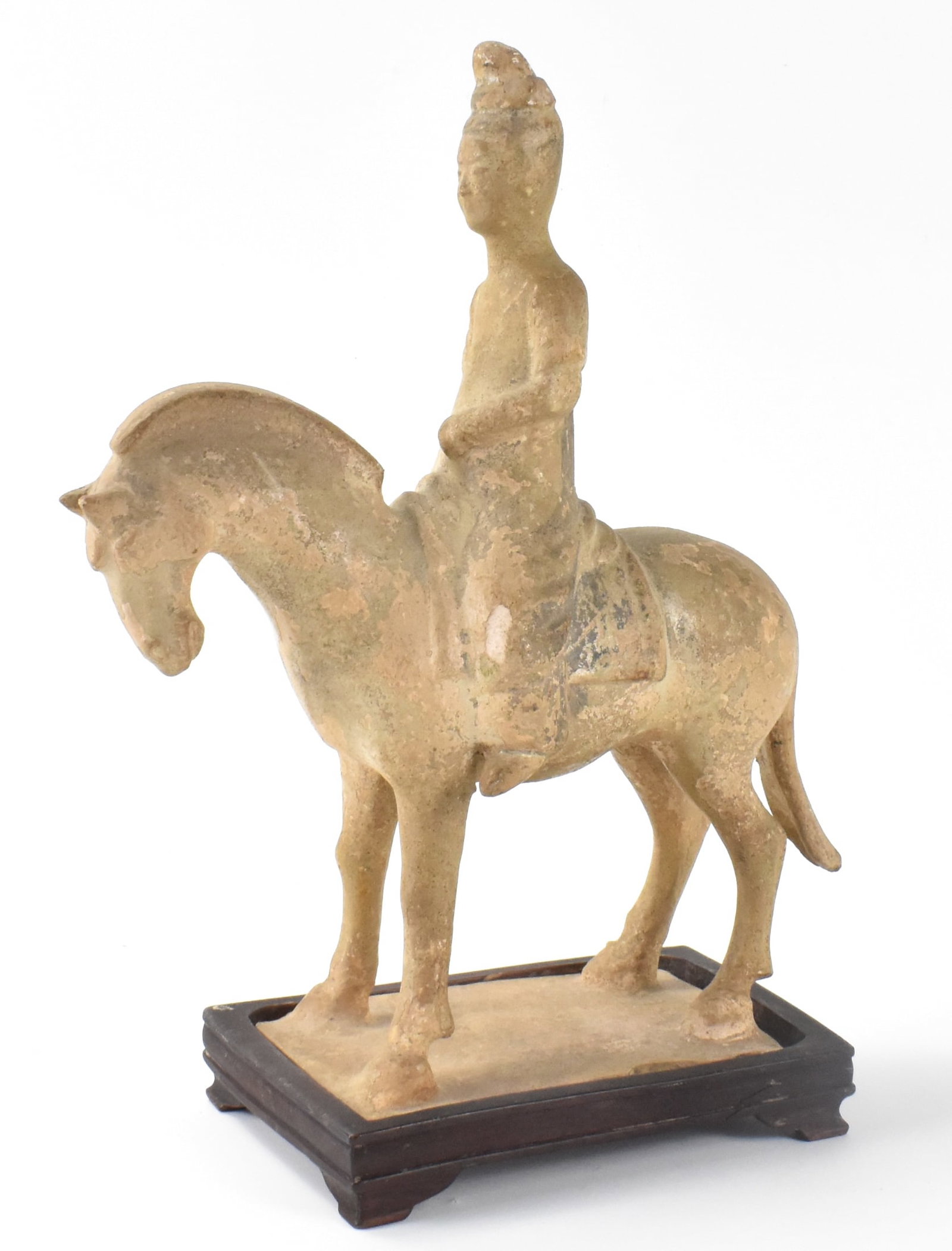 Chinese Straw Glazed Equestrian, Sui Dynasty (1 of 11)