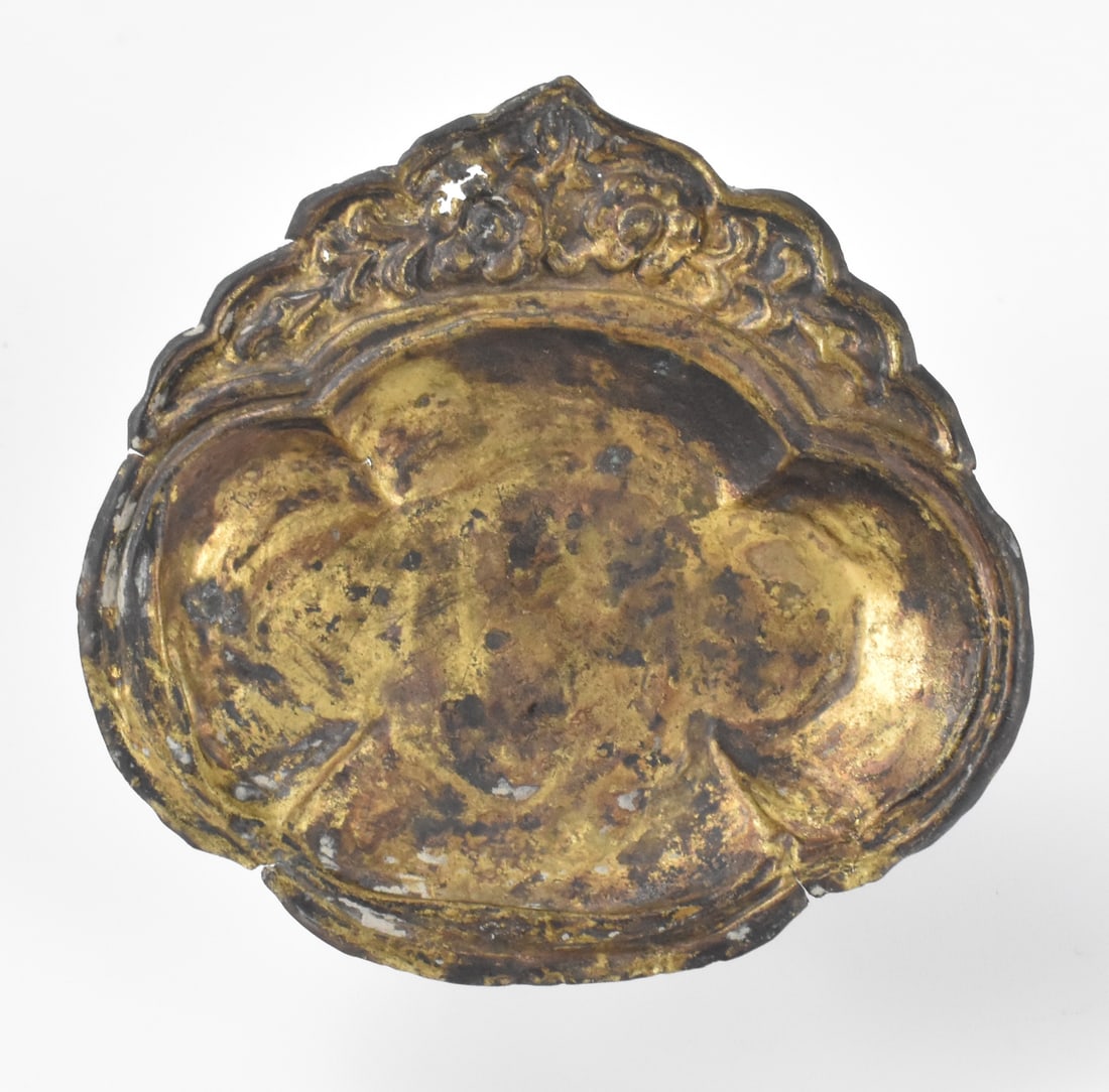 Chinese Gilt RepousseCopper Alloy Cup,Song Dynasty