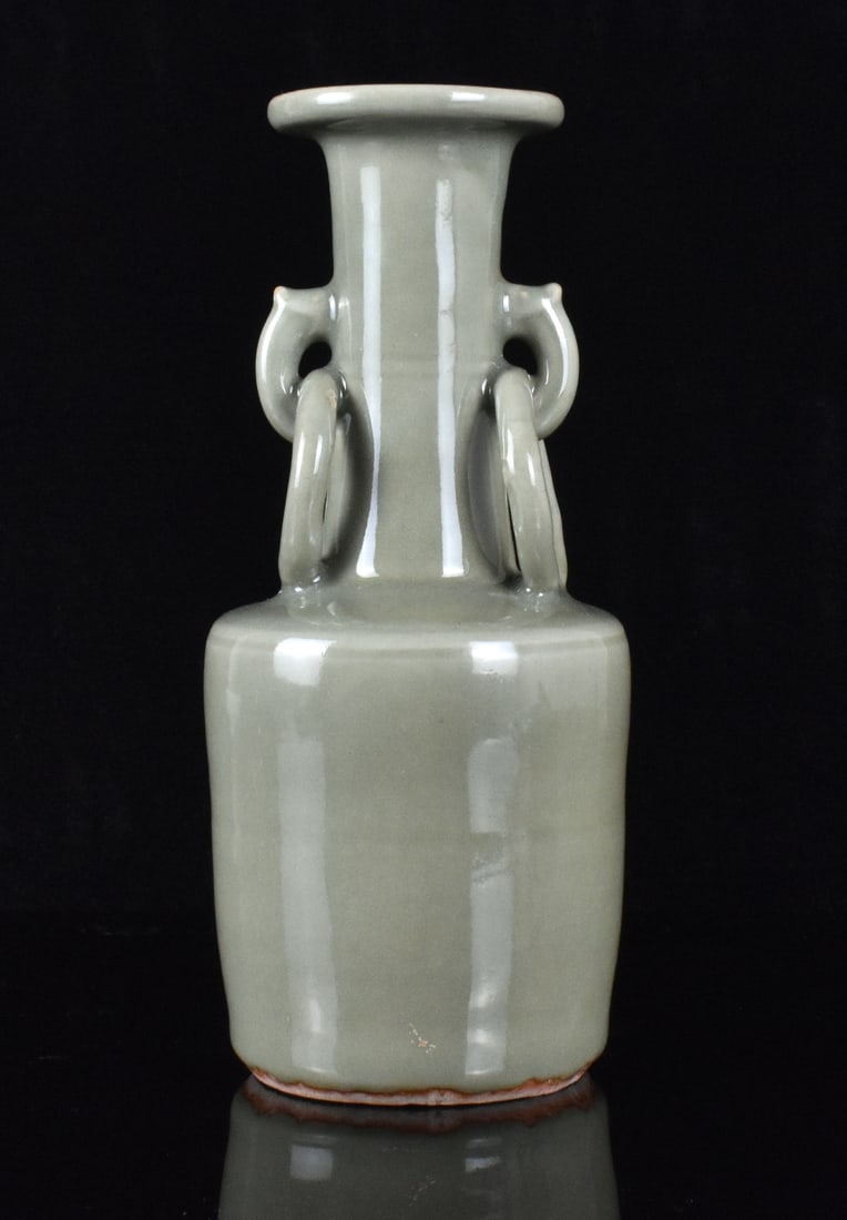 Chinese Longquan Celadon Glaze Mallet Vase,Ming D. (1 of 11)