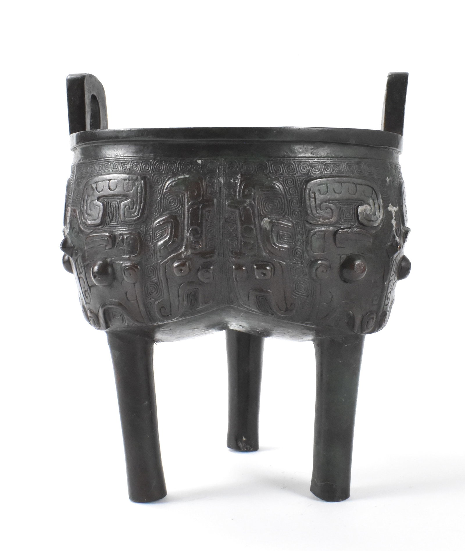 Chinese Archaic Bronze Vessel"Ding",Shang Dynasty