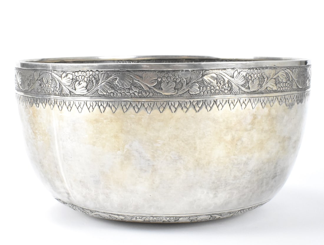 Chinese Sterling Silver Bowl, Qing Dynasty (1 of 10)