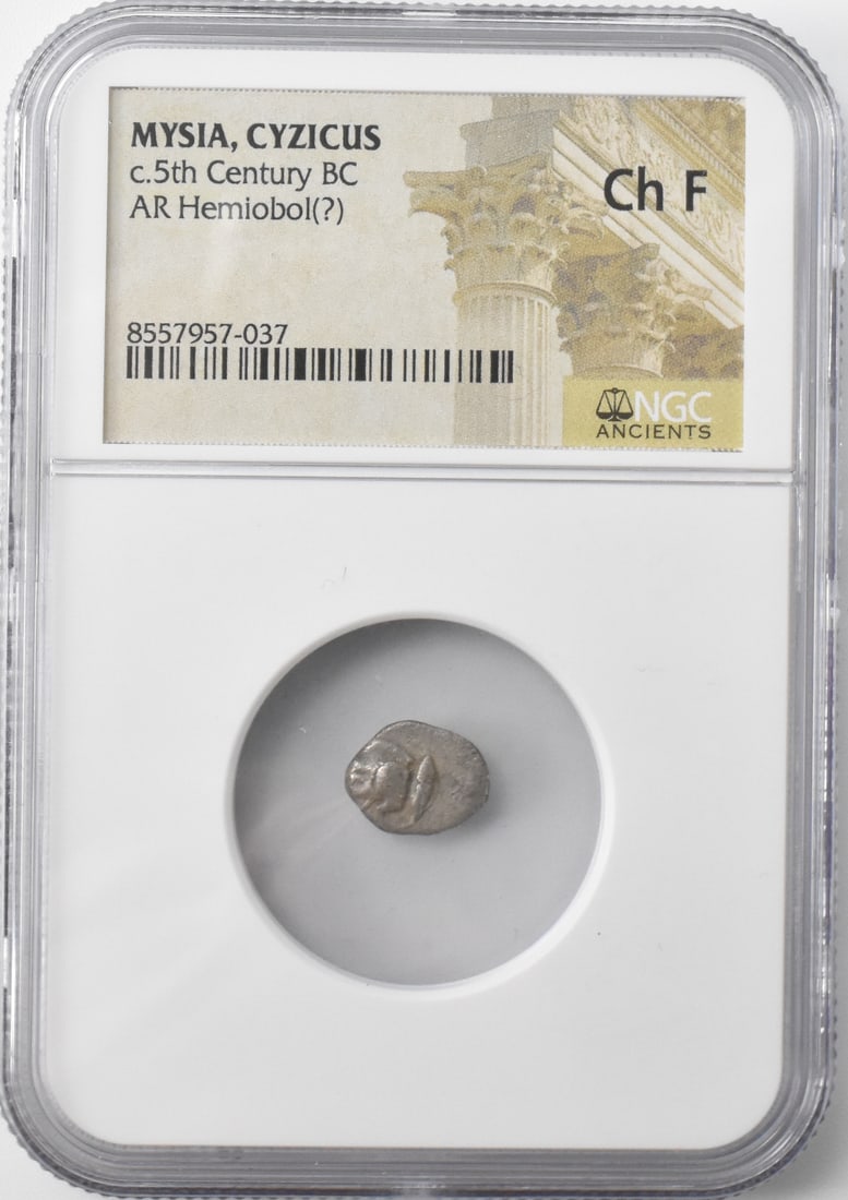 Silver Ancient Coin Cyzicus Mysia 5th C.. BC
