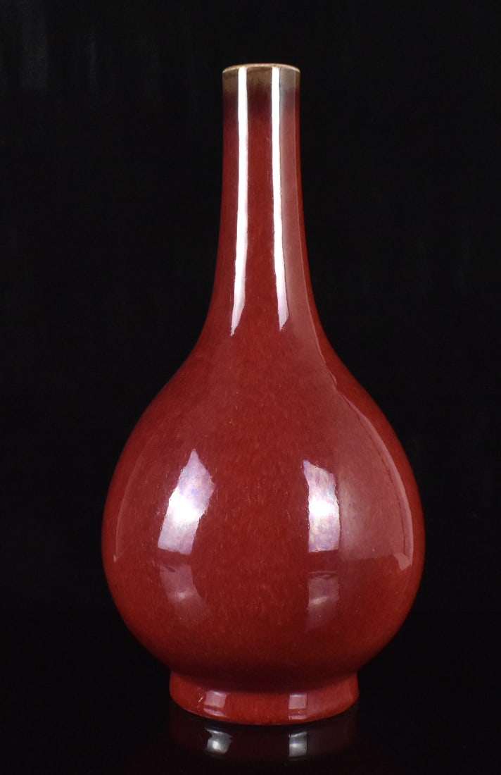 Chinese Langyao Red Glazed Vase, 18/19th C. (1 of 14)