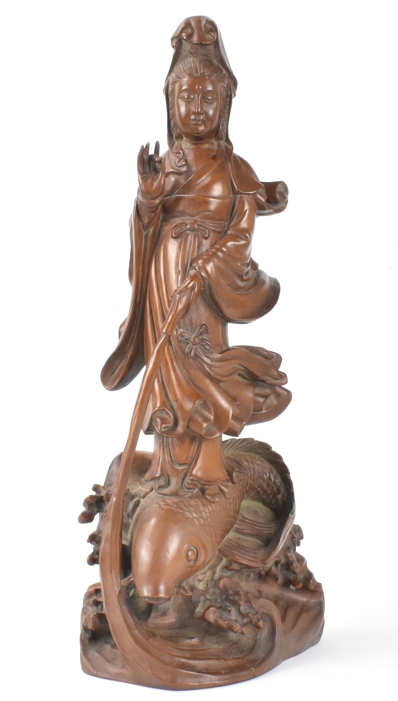 Chinese Huangyang Wood Carved Guanyin,Qing Dynasty (1 of 11)