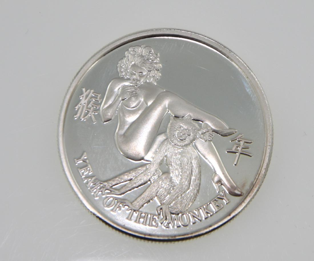 (1) 1 oz Year of the Monkey Silver Coin: (1) 1 oz Year of the Monkey Silver Coin