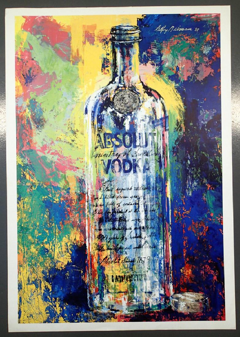 LeRoy NEIMAN, Absolut Vodka Lithograph 1989 (1 of 2)
