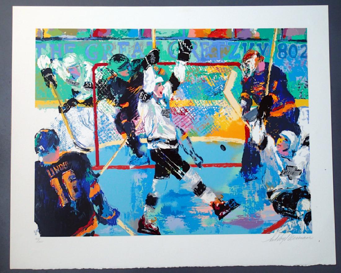LeRoy NEIMAN Signed GRETZKYâ€™S GOAL Serigraph 160/385 (1 of 3)