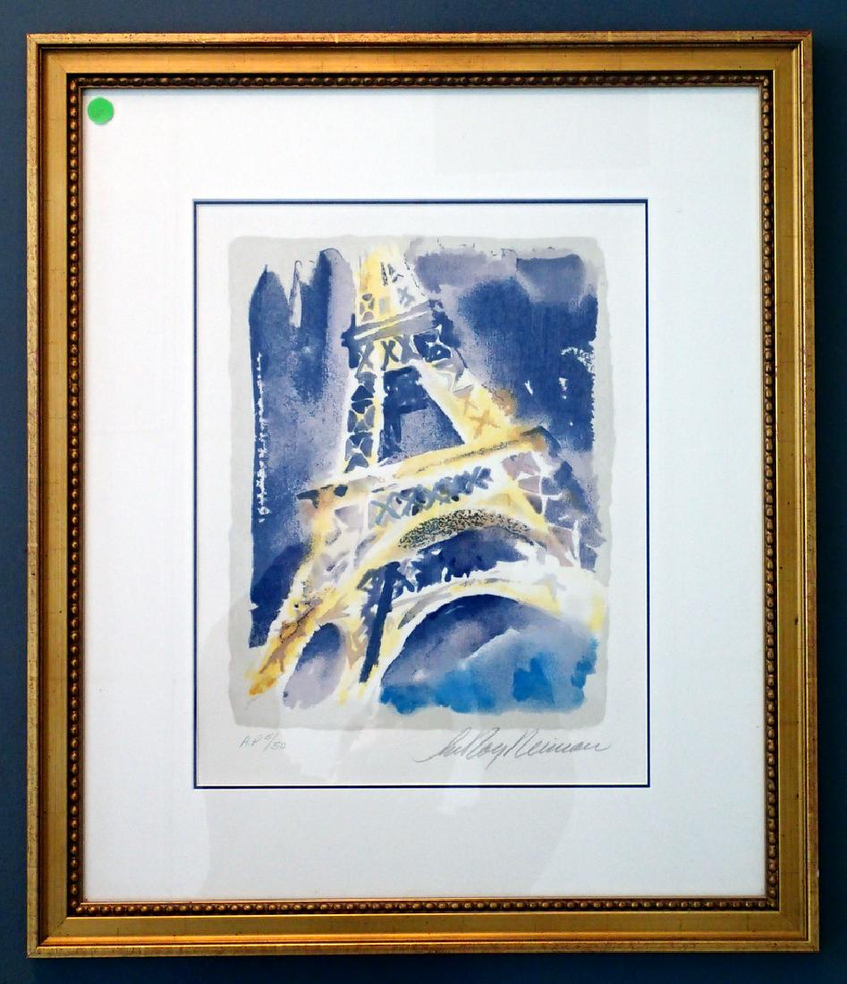 LeRoy NEIMAN, Signed Framed EIFFEL TOWER 5/50 (1 of 3)