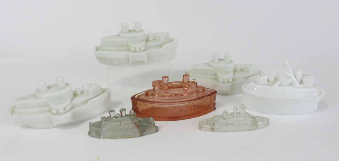 GROUP OF BATTLESHIP CANDY CONTAINERS (1 of 3)