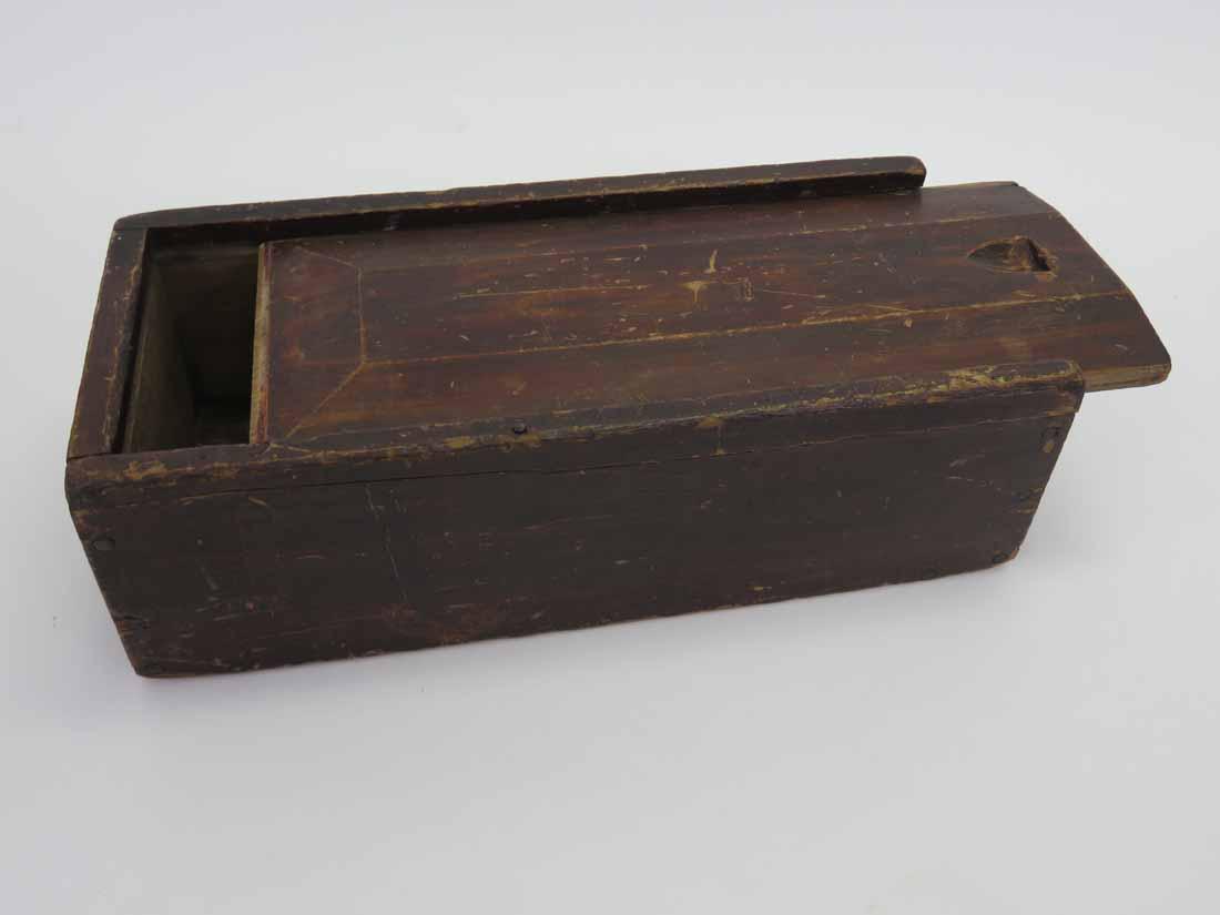 SLIDE-LID CANDLEBOX IN OLD PAINT (1 of 5)