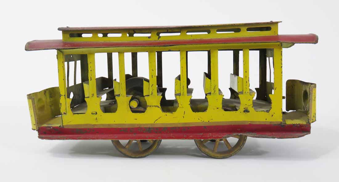 TOY TIN TROLLEY CAR (1 of 5)