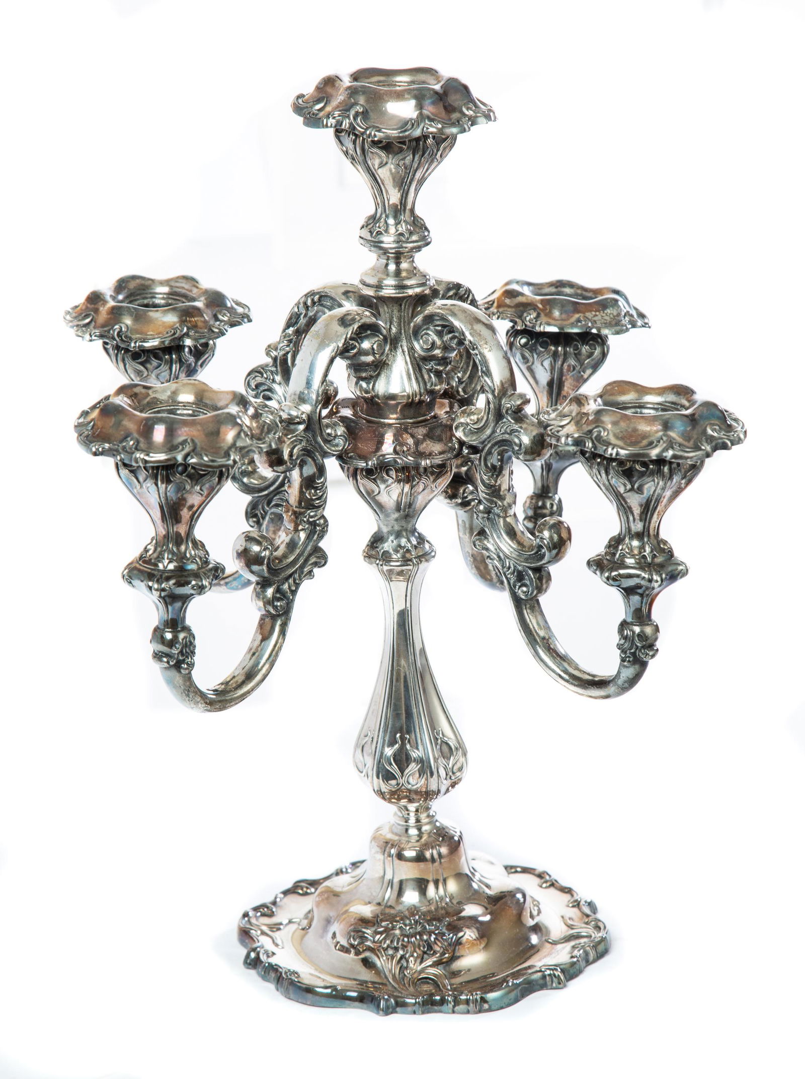 SILVERPLATE CANDELABRUM (1 of 4)