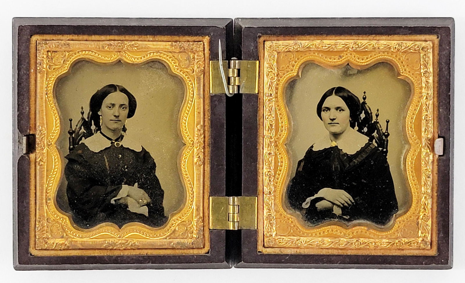 PAIR OF NINTH PLATE AMBROTYPES (1 of 2)