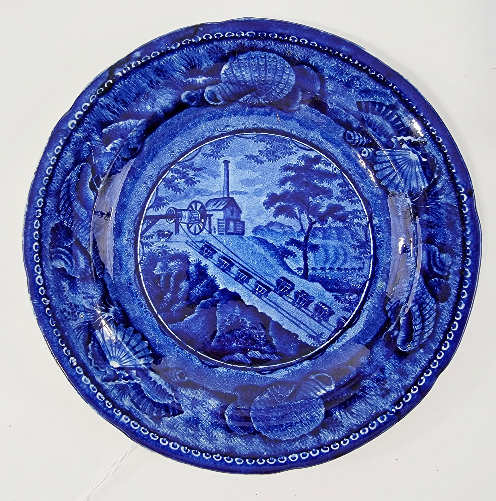 HISTORICAL STAFFORDSHIRE B&O RR INCLINE PLATE (1 of 2)