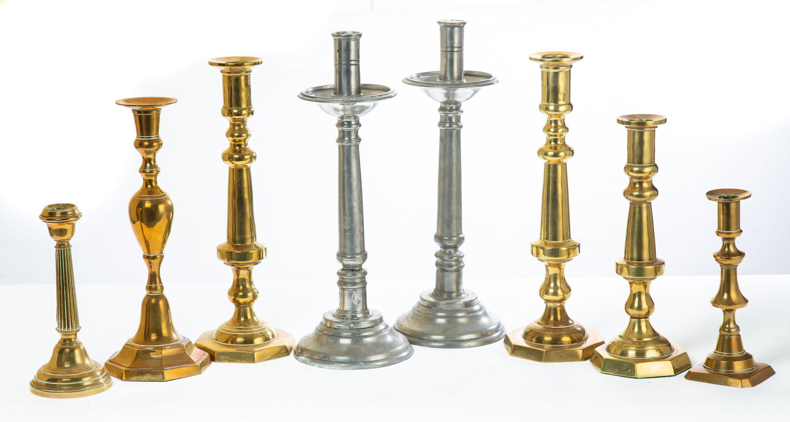 GROUP OF CANDLESTICKS (1 of 2)
