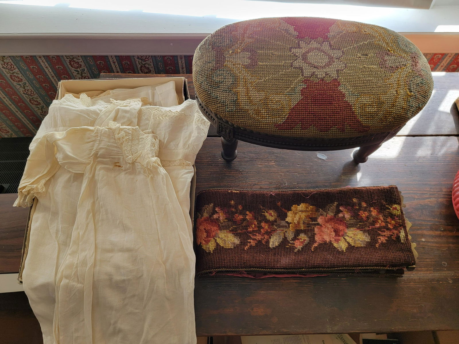 ANTIQUE NEEDLEWORK AND CLOTHING (1 of 3)