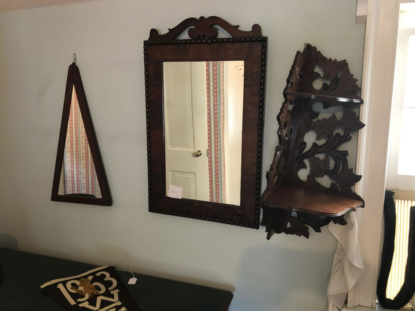 THREE WOOD HANGING ITEMS (1 of 1)