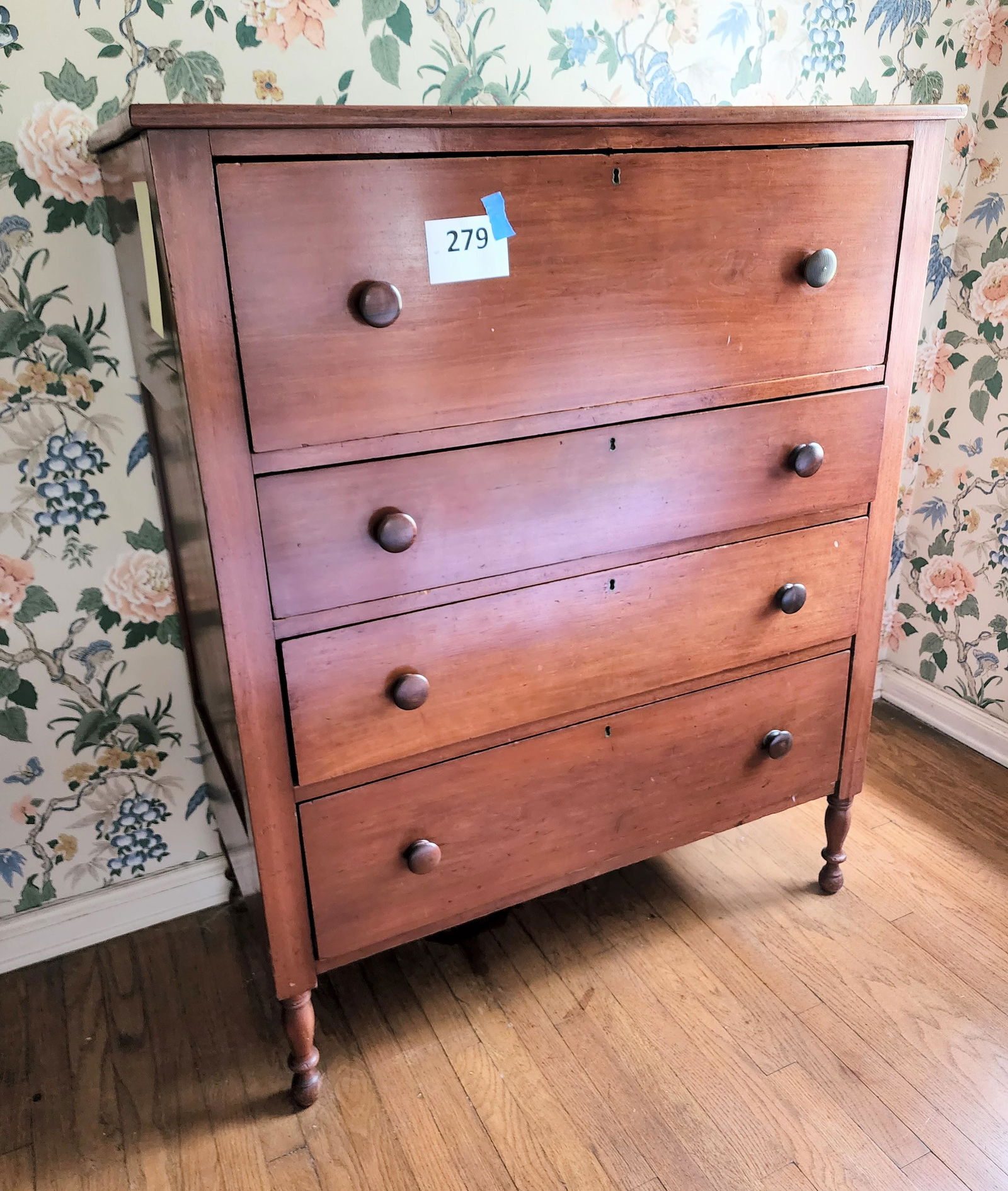 LATE CLASSICAL CHEST OF DRAWERS (1 of 4)